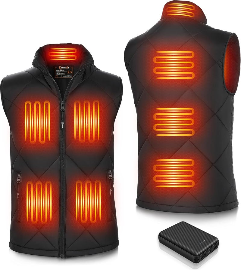 FERNIDA Heated Vest for Men & Women with Battery Pack USB 5V Thickened & Lightweight Heated Vest for Outdoor Body Warm - Image 1